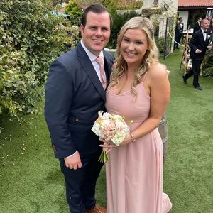 Birdy Grey Simon Neck Tie Mens OS Rose Matte 2.25" Wide Rayon Blend Dusty Rose